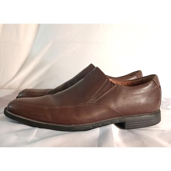 Clarks Unbrylan Lane Brown Leather Shoes Men’s 13 Unstructured Comfort Casual - Picture 9 of 10